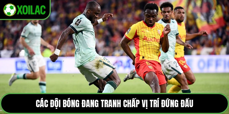 Các đội bóng đang tranh chấp vị trí đứng đầu